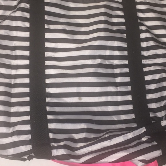 Victoria’s Secret pink stripe beach mesh tote - Picture 2 of 5
